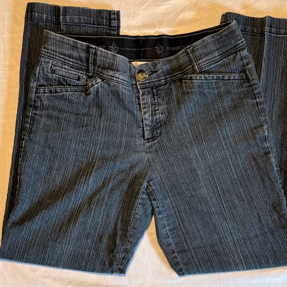 (4P) CHRISTOPHER & BANKS STRETCHY STRAIGHT LEG & EXTRA ELASTIC WAIST DARK BLUE